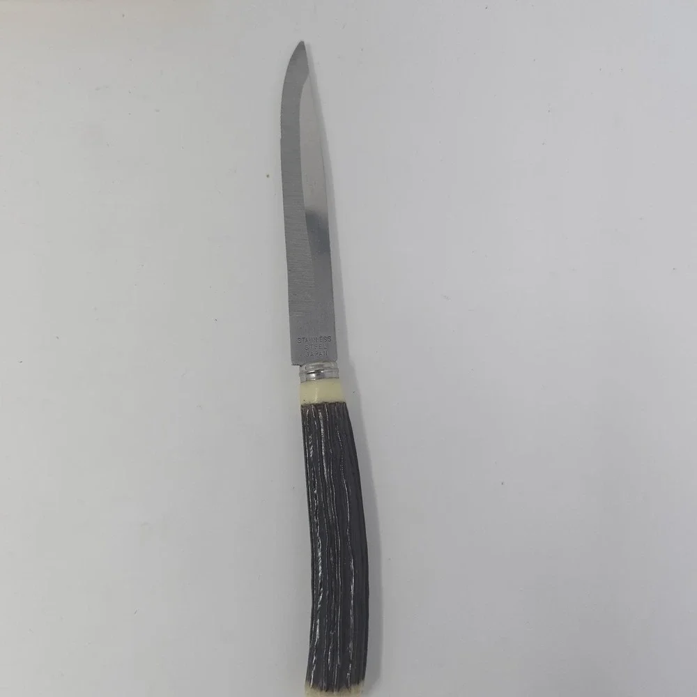 Vintage Set of 6 Hollow‎ Ground Stainless Steel Steak Knives From JAPAN